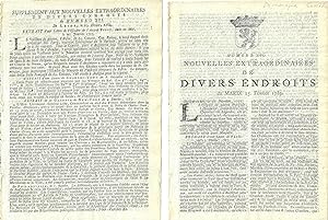 Nouvelles Extraordinaires de Divers Endroits, Mardi 25 Février 1783 [Treaty of Paris]