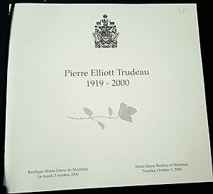 Pierre Elliott Trudeau Funérailles d'État State Funeral