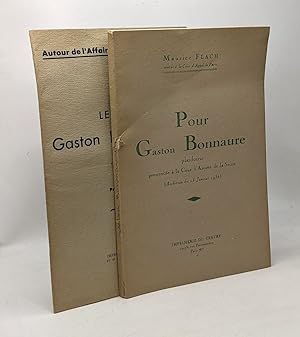 Pour Gaston Bonnaure - plaidoirie prononcée à la Cour d'Assise de la Seine + Le cas Gaston Bonnau...