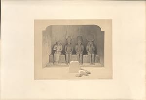 [Sanctuary of the Temple of Aboo Simbel. Nubia]