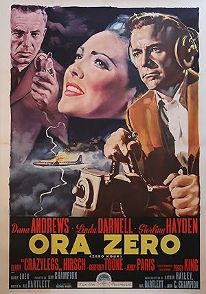 "A L'HEURE ZERO (ZERO HOUR)" Réalisé par Hal BARTLETT en 1957 avec Dana ANDREWS, Linda DARNELL, S...