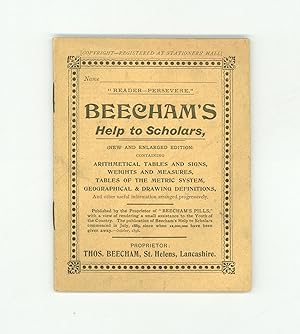 Patent Medicine, 1898 Thomas Beecham's Pills. Promotional Pamphlet, Beecham's Help to Scholars, P...