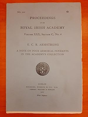 Proceedings of the Royal Irish Academy - A Note on Four Armorial Pendants in the Academy's Collec...