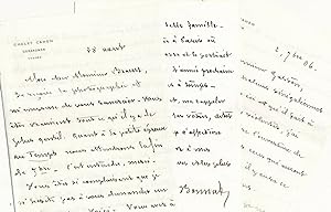 Léon BONNAT 2 lettres autographes signées Henriette Brown musée Mulhouse