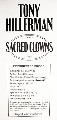 Sacred Clowns [__ADVANCE__UNCORRECTED__PROOF__]