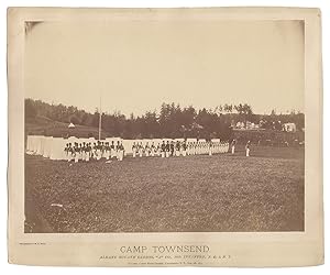 Camp Townsend. Albany Zouave Cadets, A Co., 10th Infantry, N.G.S.N.Y. [1873 albumen photograph]