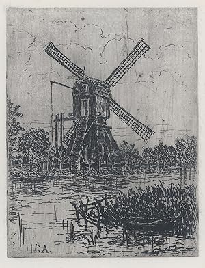 Landscape with a Windmill and Row Boat