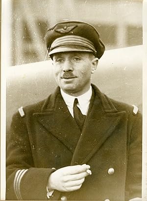 "Le Capitaine MAILLOUX" Photo de presse originale G. DEVRED Agence ROL Paris (1931)