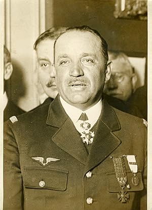 "Le colonel VUILLEMIN 1932" Photo de presse originale G. DEVRED Agence ROL Paris (1932)