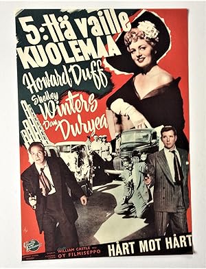 JOHNNY STOOL PIGEON. An original, First Screening A2 Cinema Movie Poster, 1950