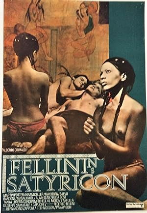 FELLINI'S SATYRICON - Vintage Cinema-Used Movie Poster (Rolled) From Finland 1972