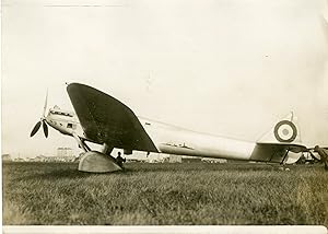 "Avion DEWOITTINE (TRAIT D'UNION n°2) 1931" Photo de presse originale G. DEVRED Agence ROL Paris ...