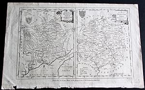 18th CENTURY MAP OF MONMOUTHSHIRE & HEREFORDSHIRE