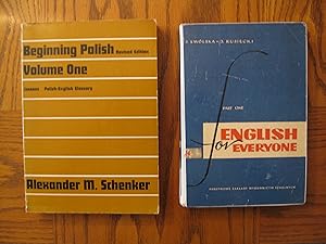 Polish to English Two (2) Book Lot, including: Beginning Polish - Volume One, and; English for Ev...