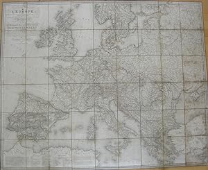 Carte generale et Itineraire de l`Europe divisée en tous ses États d`après le Congrès de Vienne &...