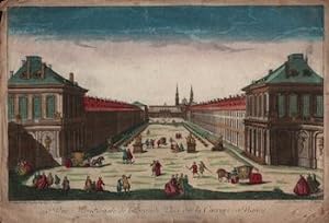 122e. Vue Meridionale de la grande Place, dite la Carriere a Nancy.Original 18th Century vue opti...