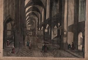 13e. Vue d Optique. Prospectus Interior Cathedralis Ecclesiae Dorthensis Representant l Interieur...