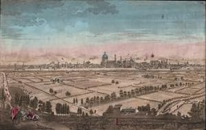 [View of Florence and its environs].Original 18th Century vue optique.