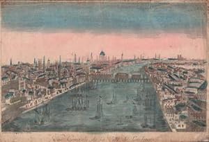 Vue Generale de la Ville de Londres.Original 18th Century vue optique.