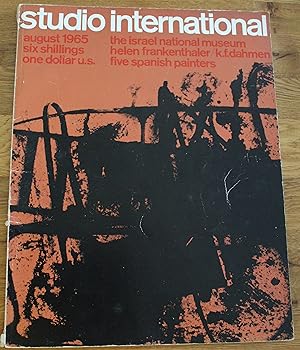 Studio International . Incorporating The Studio. Volume 170. Number 868. August 1965.