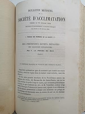 Bulletins de la SOCIÉTÉ d'ACCLIMATATION - 1877-1879