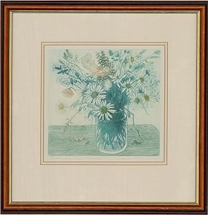 L. Valerie Christmas RCA - Contemporary Aquatint, Flowers Of The Field