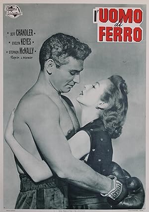 "IRON MAN (L'UOMO DI FERRO)" Réalisé par Joseph PEVNEY en 1951 avec Jeff CHANDLER, Evelyn KEYES /...