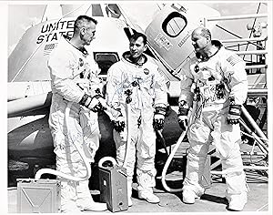 PHOTOGRAPH OF APOLLO 10 ASTRONAUTS SIGNED BY CERNAN, YOUNG, AND STAFFORD