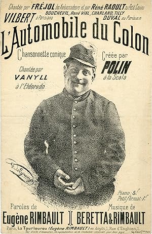 "L'AUTOMOBILE DU COLON par POLIN" Paroles de Eugène RIMBAULT / Musique de R. BERETTA & RIMBAULT /...