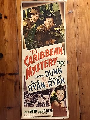 The Caribbean Mystery Insert 1945 James Dunn, Sheila Ryan