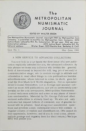 THE METROPOLITAN NUMISMATIC JOURNAL