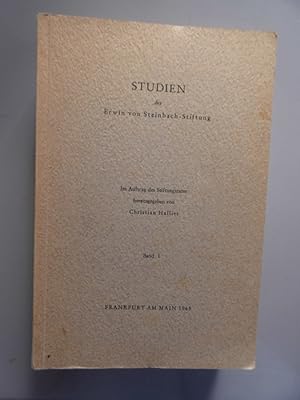 3 Bände Studien der Erwin von Steinbach -Stiftung