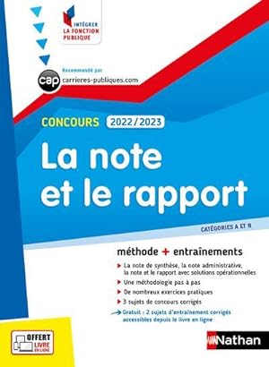 la note et le rapport (édition 2021)