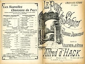 "LE PONT DES SOUPIRS" Paroles de VILLEMER & H. RYON / Musique de Alfred d'HACK / Interprétée par ...