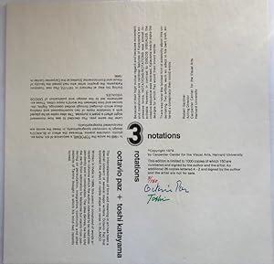 3 Notations / 3 Rotations [1 of 150 signed copies]