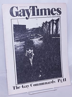 Montreal Gay Times: vol. 1, no., 7, December 1975; The Gay Communards