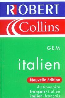 Collins gem italiano-francese, français-italien
