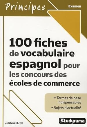 100 fiches de vocabulaire espagnol