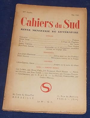 Les Cahiers du Sud n°256