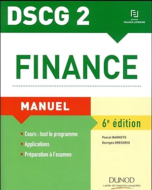DSCG 2 ; finance ; manuel (6e édition)