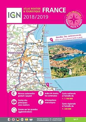 95048 ; France, atlas routier et touristique (édition 2018/2019)
