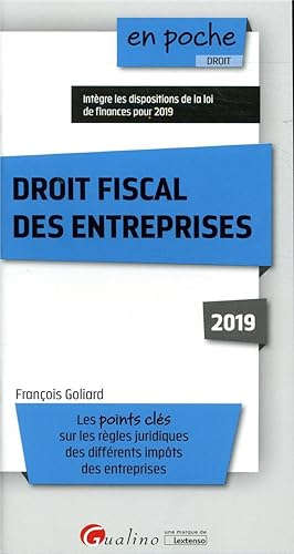 droit fiscal des entreprises (édition 2019)