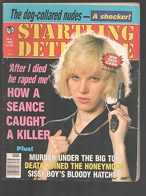 True Detective 11/1988-bombshell gun moll cover-seance solves murder-Violent mystery & crime-VG