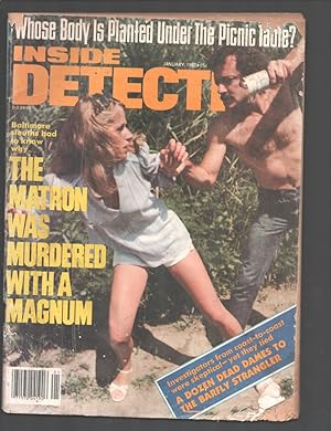 Inside Detective 1/1982-RGH-Woman threatened with broken beer bottle -Torture-violent pulp crime ...