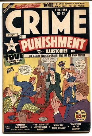 Crime and Punishment #23 1950-VIOLENT PRE-CODE COMIC FN