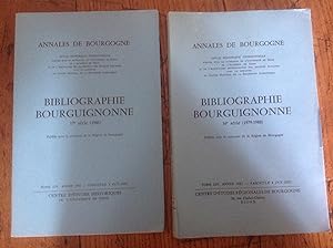 BIBLIOGRAPHIE BOURGUIGNONNE . Deux fascicules 16 et 17 ème série de 1979 à 1981