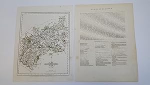 Map of Glocestershire [Gloucestershire, with Accompanying Text]