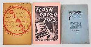 Gimac; Flash Paper Tips; Berland's Thimble Act Supreme [Lot of Three Miscellaneous Magic Booklets]