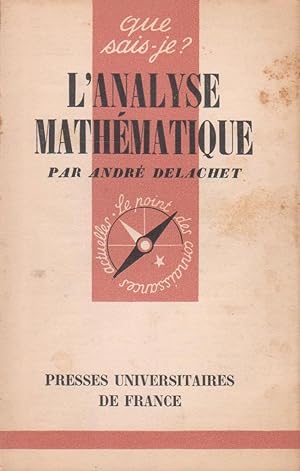 Analyse mathématique (L'), "Que Sais-Je ?" n°378