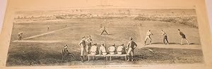 BASEBALL - THE MATCH BETWEEN THE "RED STOCKINGS" AND THE "ATLANTICS." - SKETCHED by C.S. REINHART...